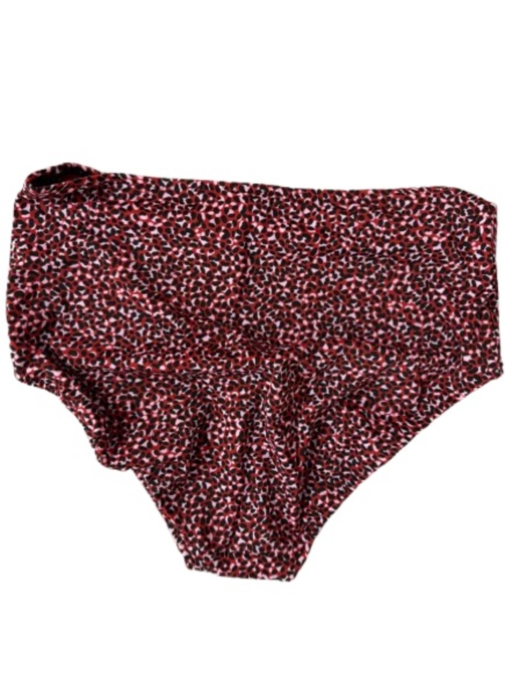 Amazon Essentials Women's High-Waist Swim Bottoms Brick Red, Leopard Size XL-NWT